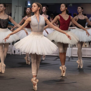 dancers rehearsing La Bayadere