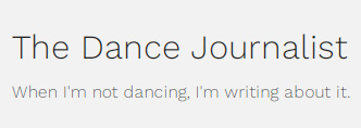 The Dance Journalist